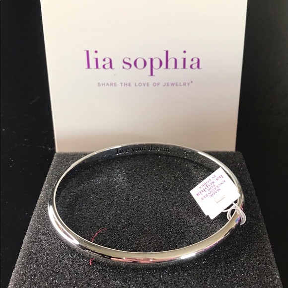 Lia Sophia Letterpress Bracelet Size L - Picture 2 of 2